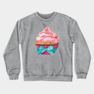 Muffin with pink topping Crewneck Sweatshirt